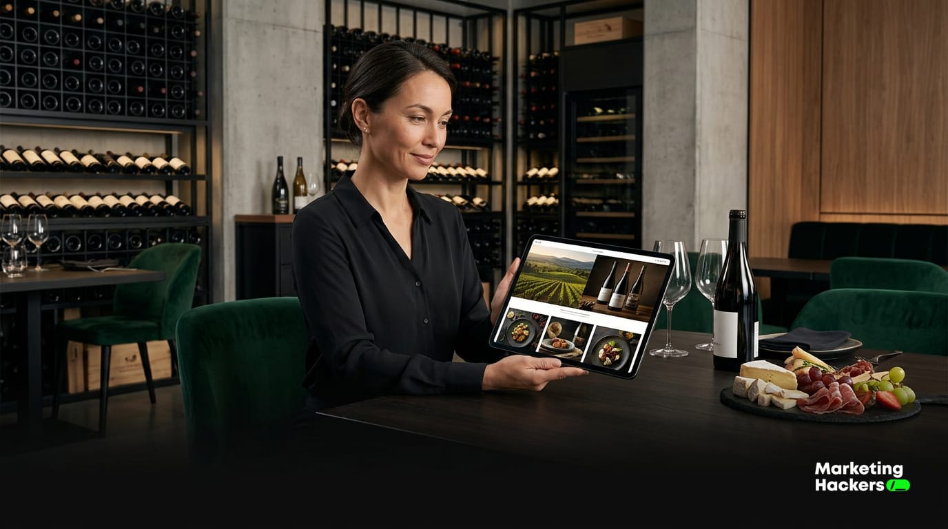Siti web premium per cantine, vino e gastronomia gourmet